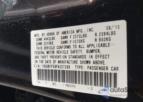 2015 Acura Tlx Tech from USA, damaged, VIN 19UUB1F56FA027289